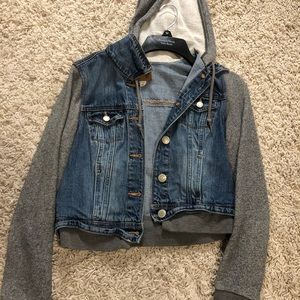 American Eagle jean/sweater material jacket